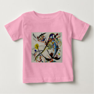 Camiseta Para Bebê Segmento Azul de Kandinsky