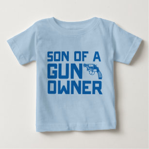 Camiseta Para Bebê Segunda alteração: Filho de um proprietário de