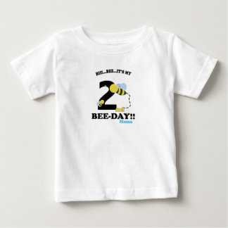 Camiseta Para Bebê Segunda festa de abelhas do segundo aniversário