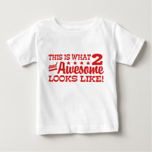 Camiseta Para Bebê Segundo aniversário