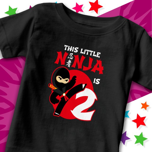 Camiseta Para Bebê segundo aniversário 2 anos Festa infantil Pequena  (Criador carregado)