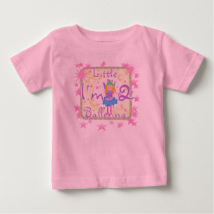 Camiseta Para Bebê Segundo aniversário Ballerina
