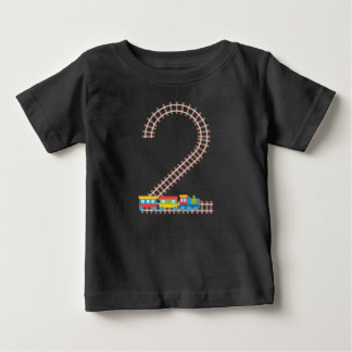 Camiseta Para Bebê segundo aniversário Comboio De 2 Anos Meninos Cria
