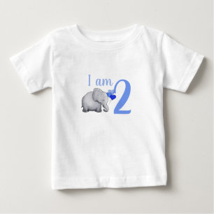 Camiseta Para Bebê Segundo aniversário de Criança Personalizada de