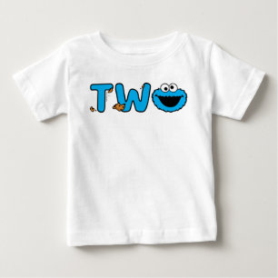 Camiseta Para Bebê Segundo Aniversário do Monstro de Cookies