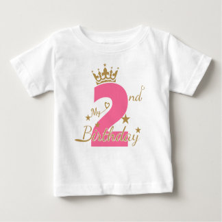 Camiseta Para Bebê Segundo aniversário, segundo aniversário