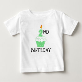 Camiseta Para Bebê segundo aniversário T-Shirt para crianças
