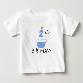 Camiseta Para Bebê segundo aniversário T-Shirt para crianças