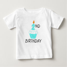 Camiseta Para Bebê segundo aniversário T-Shirt para crianças