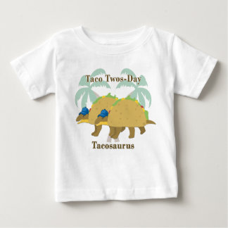 Camiseta Para Bebê Segundo aniversário Twin Taco Dois Dias