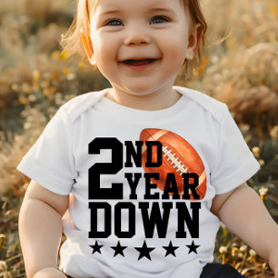 Camiseta Para Bebê segundo Ano Descer Futebol Americano Esportivo