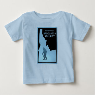 Camiseta Para Bebê Segurança Sasquatch