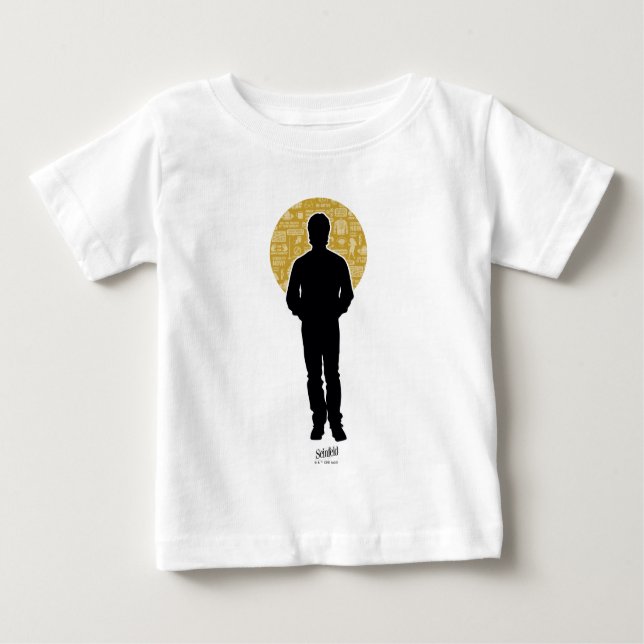 Camiseta Para Bebê Seinfeld | Jerry Seinfeld Silhouette (Frente)