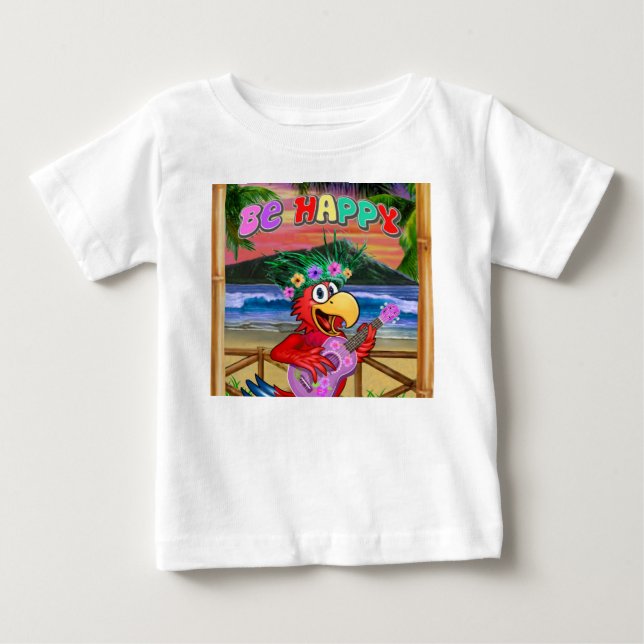 CAMISETA PARA BEBÊ SEJA FELIZ (Frente)