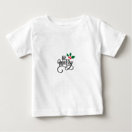 Camiseta Para Bebê Seja Feliz