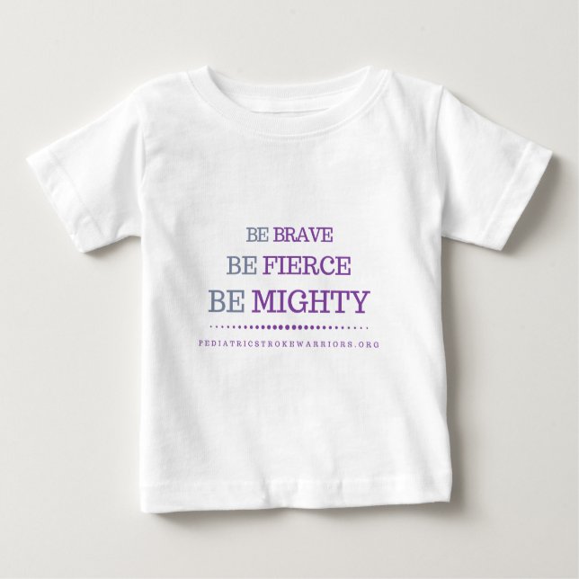 Camiseta Para Bebê Seja t-shirt infantil bravo (Frente)