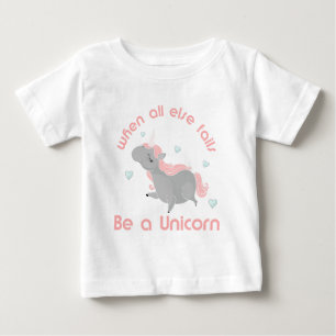 Camiseta Para Bebê Seja um Unicórnio