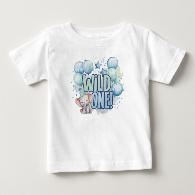 Camiseta Para Bebê Seletor de Água de Um primeiro aniversario (Frente)