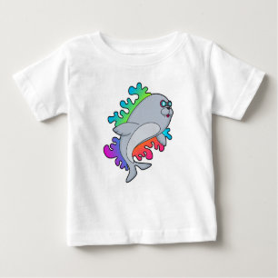 Camiseta Para Bebê Selo com óculos