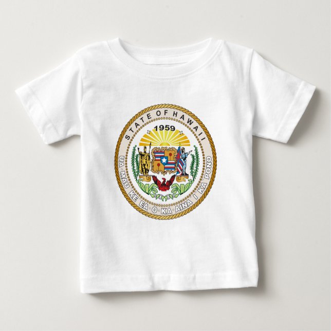 Camiseta Para Bebê Selo de Excelente do Havaí (Frente)