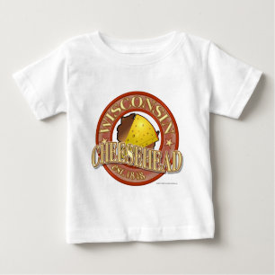 Camiseta Para Bebê Selo de Wisconsin Cheesehead