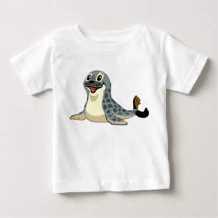 Camiseta Para Bebê selo dos desenhos animados