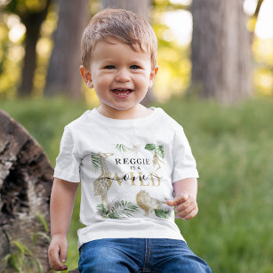 Camiseta Para Bebê Selva/Safari personalizada
