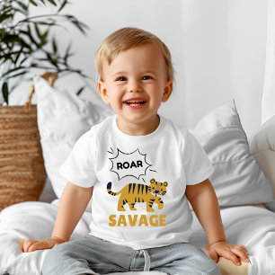 Camiseta Para Bebê Selvagem