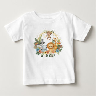 Camiseta Para Bebê Selvagem - Animais da Selva