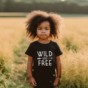 Camiseta Para Bebê Selvagem e Livre