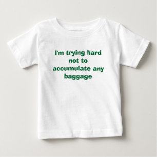 Camiseta Para Bebê Sem Bagagem