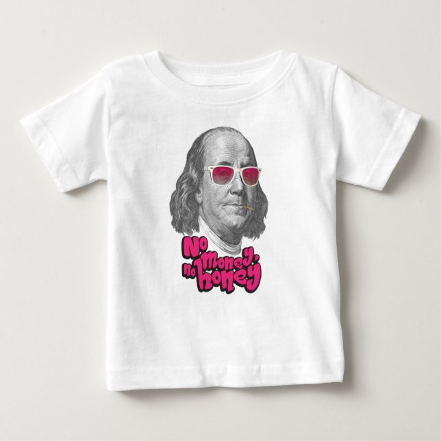 Camiseta Para Bebê Sem dinheiro, sem mel (Frente)