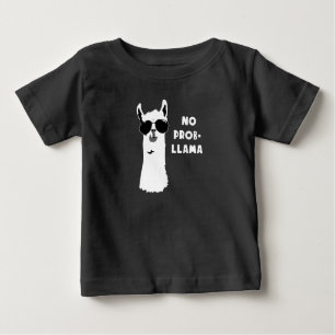 Camiseta Para Bebê Sem Prob-Llama