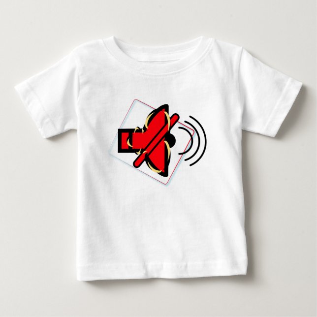 Camiseta Para Bebê Sem som (Frente)