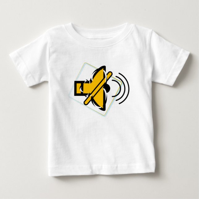 Camiseta Para Bebê Sem som (Frente)