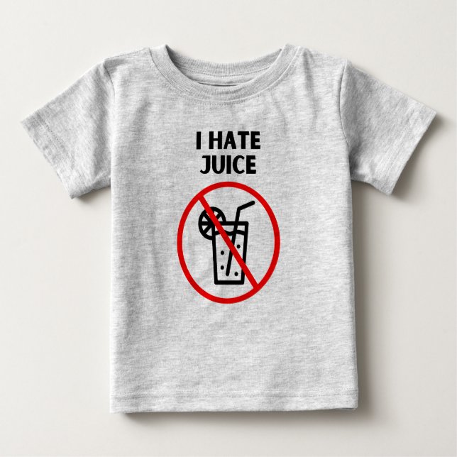 Camiseta Para Bebê Sem suco (Frente)