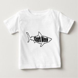Camiseta Para Bebê Semana do tubarão