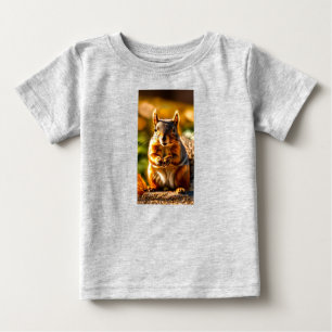 Camiseta Para Bebê Sementes Nutritivas de Esquilo - Mistura perfeita
