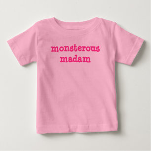 Camiseta Para Bebê Senhora de Monsterous