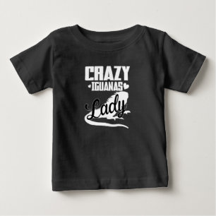 Camiseta Para Bebê Senhora do Iguana Louca