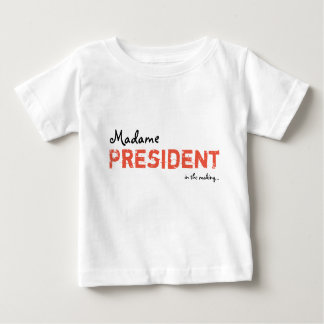 Camiseta Para Bebê Senhora presidente Bebê/vestido da criança