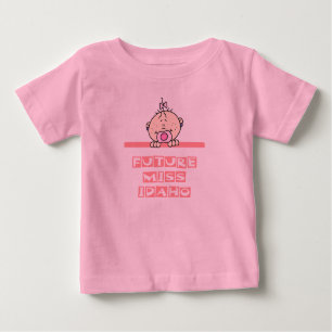 Camiseta Para Bebê Senhorita futura Idaho