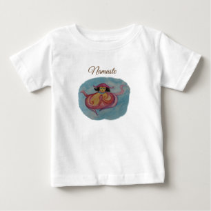 Camiseta Para Bebê Senhorita Octopodia meditação, personalizada Camis