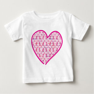 Camiseta Para Bebê Sensibilização do Cancer da Mama