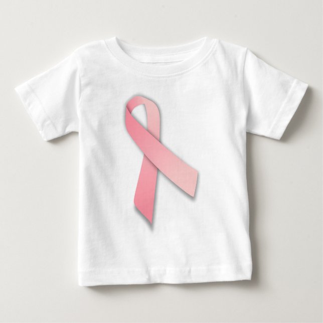 Camiseta Para Bebê Sensibilização do Cancer de Mama de TINTA (Frente)