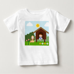 Camiseta Para Bebê Sentimento em casa