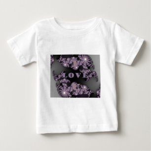 Camiseta Para Bebê Sentimentos Celestiais Eu Amo Você Saudação Galáct