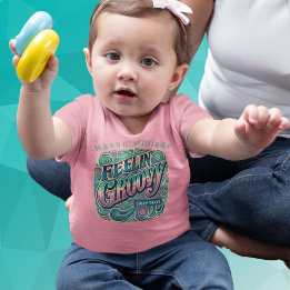 Camiseta Para Bebê Sentindo Groovy Retro Anos 70 Vintage Psicodélico