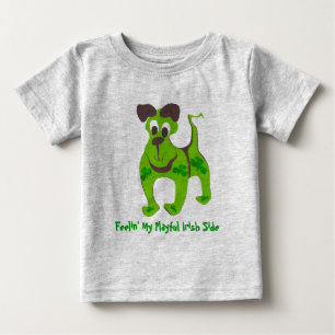 Camiseta Para Bebê Sentir Meu Lado Irlandês Repleto