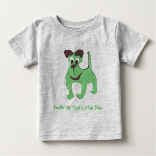 Camiseta Para Bebê Sentir O Meu Lado Irlandês Repleto -